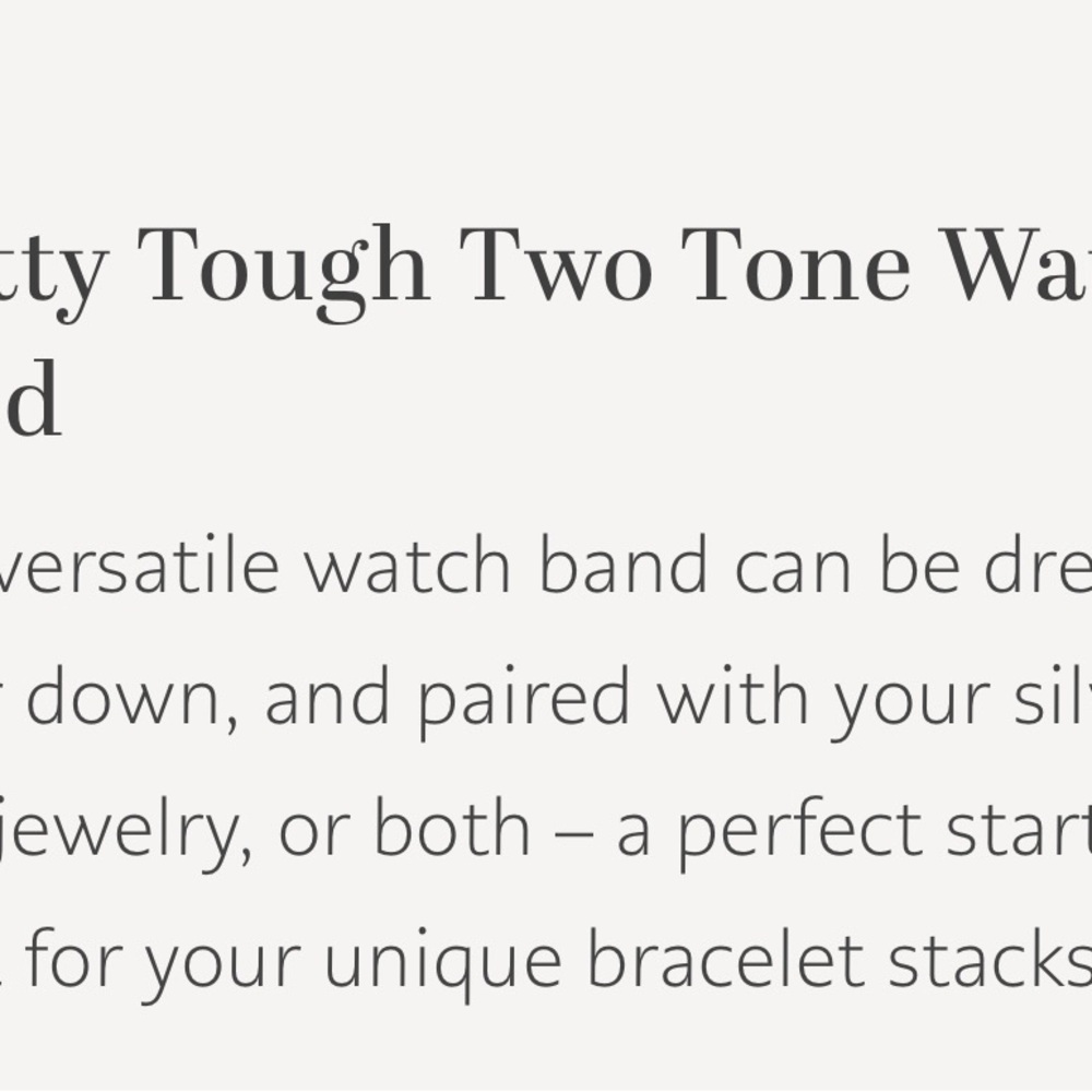 Brighton NWOT Pretty Tough two toned watch band - Picture 6 of 8